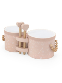 Label Label houten bongos pink