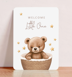 Kaart - Welcome little one bear