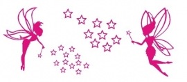 Sticker elfjes met sterren