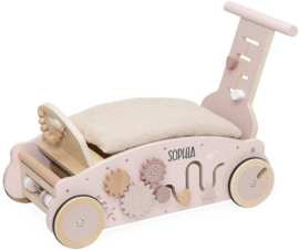 Label Label Roze Houten 3-in-1 Looptrainer / Loopauto