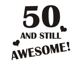 Sticker 50 and still awesome