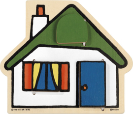 Nijntje houten kiekeboe huisje