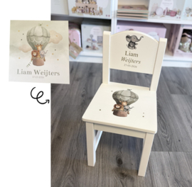 Gemonteerd kinderstoeltje - Geboortekaartje