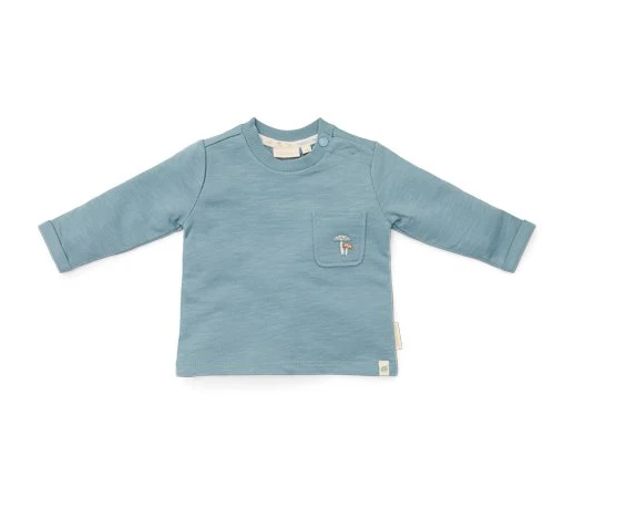 Little Dutch - Shirt lange mouw - Blauw - Forest Friends  - 56