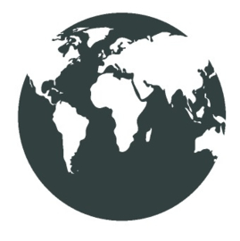 Sticker globe wereldbol kleiner