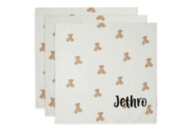 Jollein Hydrofiele Doek Small 70x70cm Teddy Bear (3pack)