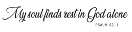 Sticker My soul finds rest