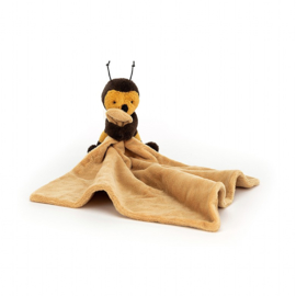 Jellycat little bee knuffeldoekje met naam naar wens