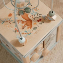 Little Dutch Houten activiteitenkubus - Blauw - Forest Friends