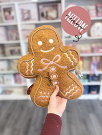 Gingerbread mannetje kerst kussen