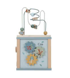 Little Dutch Houten activiteitenkubus - Blauw - Forest Friends