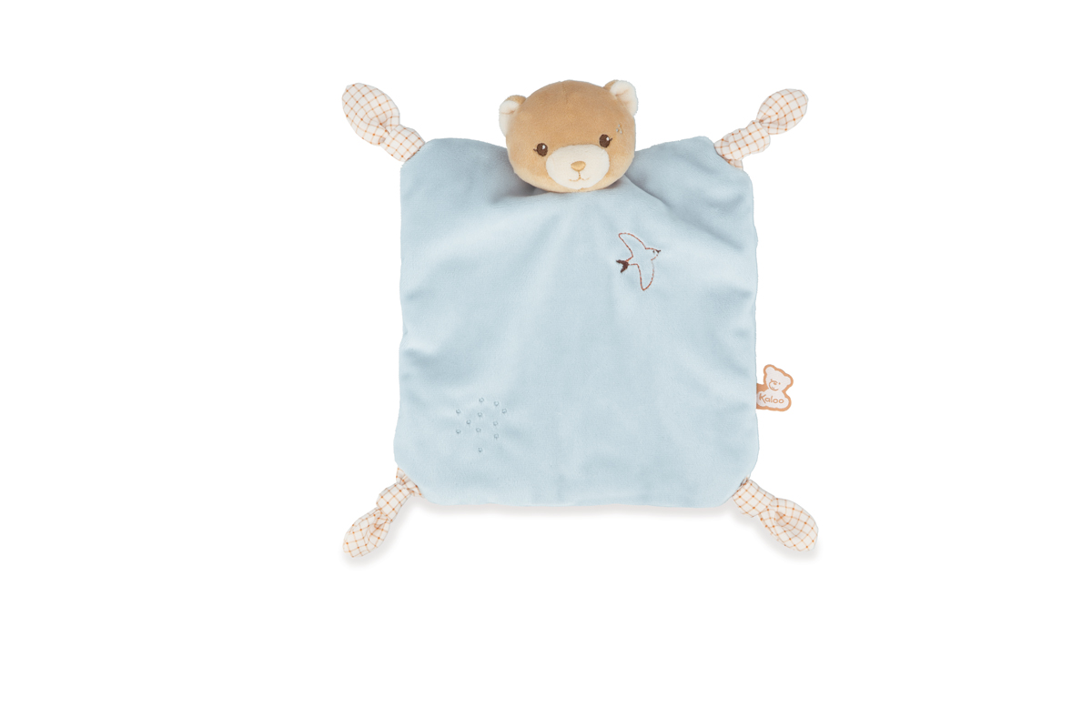 Kaloo knuffeldoekje beer blauw
