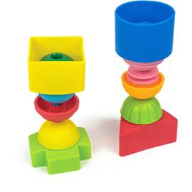 Lalaboom – Vormen en educatieve kralen (12 st)