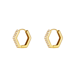 Oorbellen - Hexagon Hoops