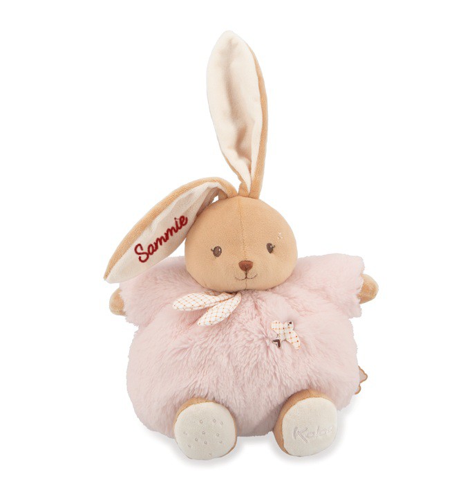 Kaloo knuffel beer large roze met naam