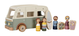 Little Dutch houten vintage camper met naam