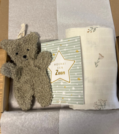 Brievenbus Pakketje - Teddy olive