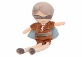 Jollein knuffel superhero Dave met naam