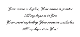Sticker Your name is higher