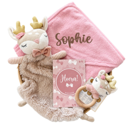 Gevulde Cadeaumand - Pink Deer