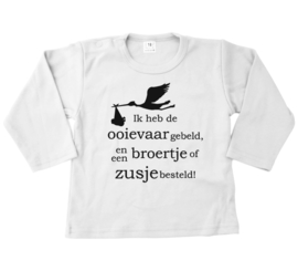 Shirt - Ik heb de ooievaar gebeld