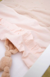 Meyco Baby Ledikantlaken Ruffle - Soft Pink