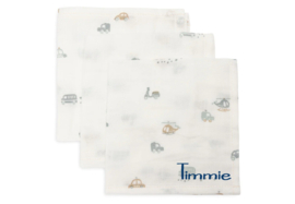 Jollein Monddoekje Hydrofiel 31x31cm - on the go - 3 Stuks