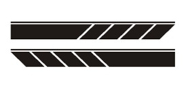Sticker set race strepen klein