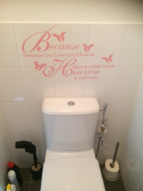 Sticker because someone we love is in heaven