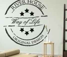 The River House Sticker | Stempel 30 CM