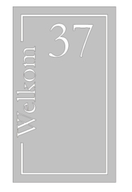 Raamsticker welkom