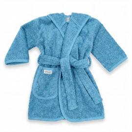 Badjas blauw maat 1-2 jaar met/zonder naam