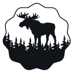 Sticker eland in kader