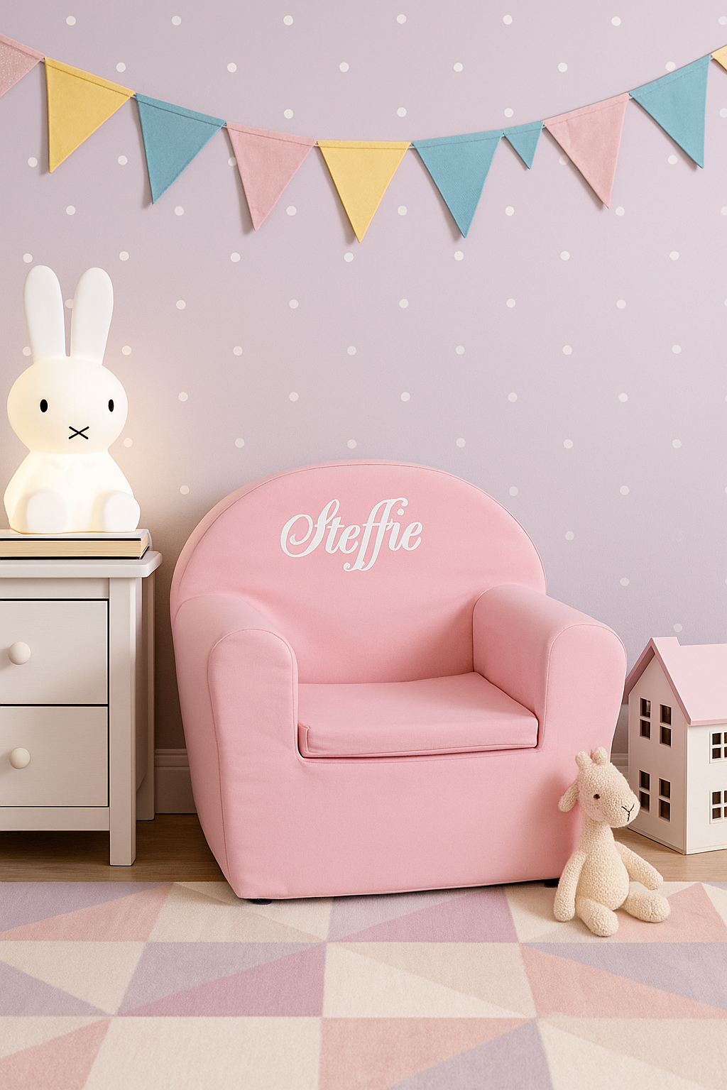 Kinderfauteuil roze
