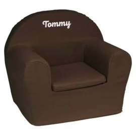 Kinderfauteuil donkerbruin