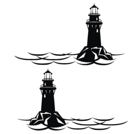 Sticker set vuurtoren