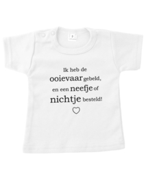 Shirt - Ik heb de ooievaar... neefje / nichtje