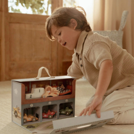 Little Dutch Houten racebaan in speelkoffer – Meerkleurig – Essentials