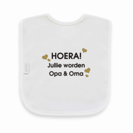 Slabber Hoera Jullie worden Opa en Oma