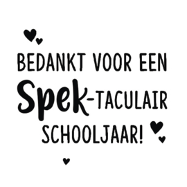 Sticker - Bedankt voor een SPEK-Taculair schooljaar