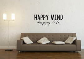 Sticker 'Happy Mind Happy Life'