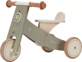 Little Dutch driewieler olive FSC met naam
