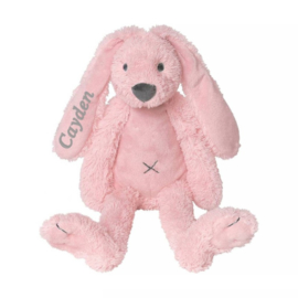 Happy horse geboorteknuffel pink rabbit 38 cm met naam