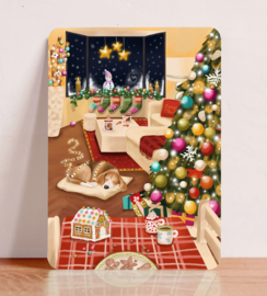 Kaart - Kerst Beagle