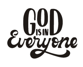 Sticker God is in everyone
