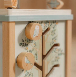 Little Dutch Houten activiteitenkubus - Blauw - Forest Friends