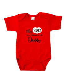 Romper my heart belongs to Daddy/mommy