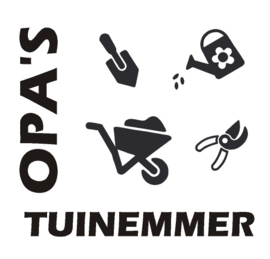 Sticker Opa's tuinemmer