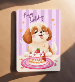 Kaart - Happy Birthday Dog