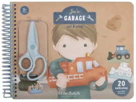 Little Dutch Jim's garage cut and play book